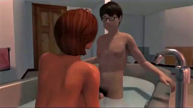 3d mom fucked in bathtub