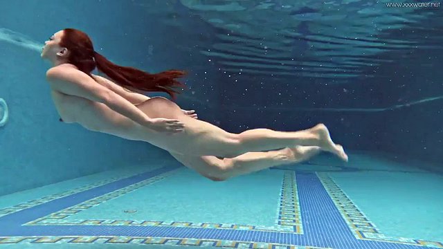 Hungarian naked Sazan Cheharda swim tease