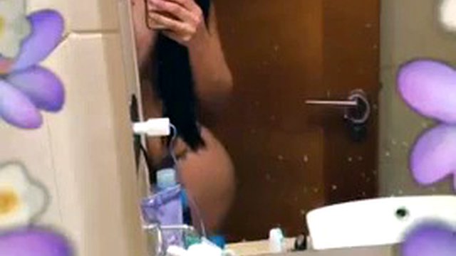 Sofia Silva naked in the bathroom