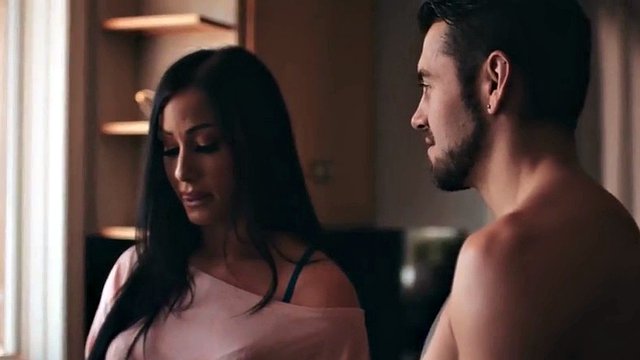 Sinning MILF with natural tits cowgirl on her stepson's cock