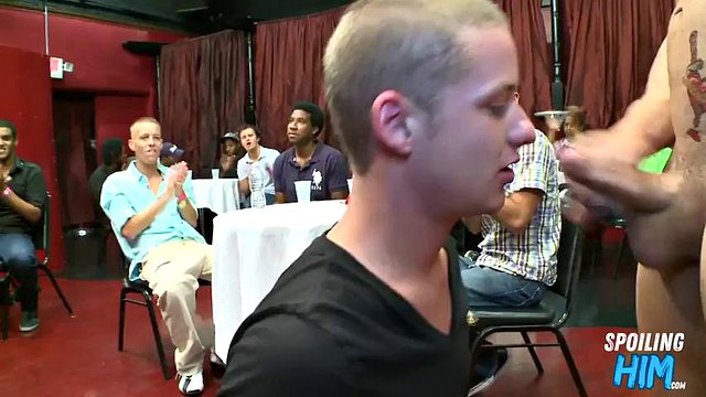 Real public deepthroat to strippers