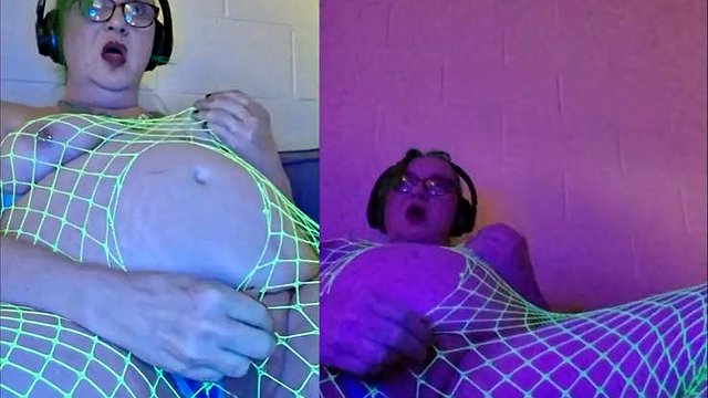 Princess Udders TS Double Penetration Green Goddess Hologram