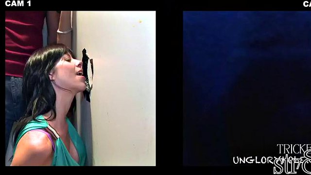 Straight gloryhole user fooled by jock