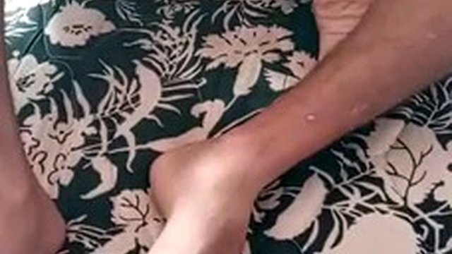An exciting penis massage ends with sex, the husband cannot stand one massage and accepts his wife in a good way and fucks her, who constantly asks for more