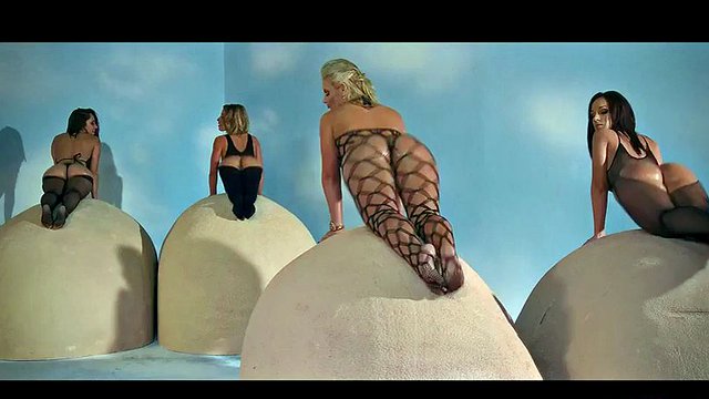 mc hammer style porn rap video with galore of huge butts