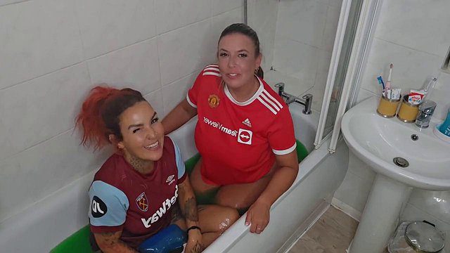 Maisie Lewis Drenches Naughty Girl in Shower Dildo