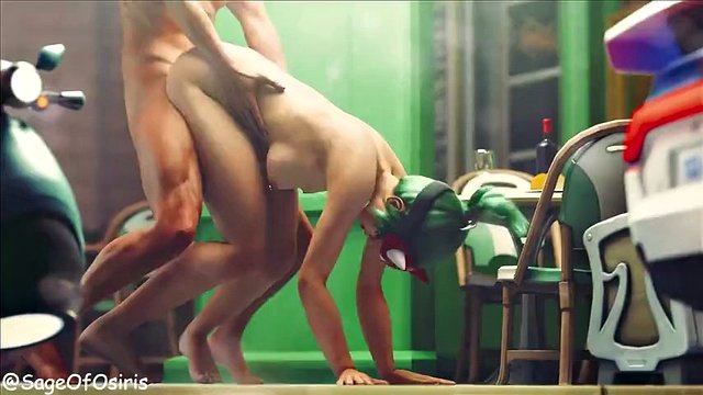 SageOfOsiris & anosluz & Axcell Rough anal sex Hot and tasty slut with ass drooling for a huge black cock Rough sex Open anus Cum dripping