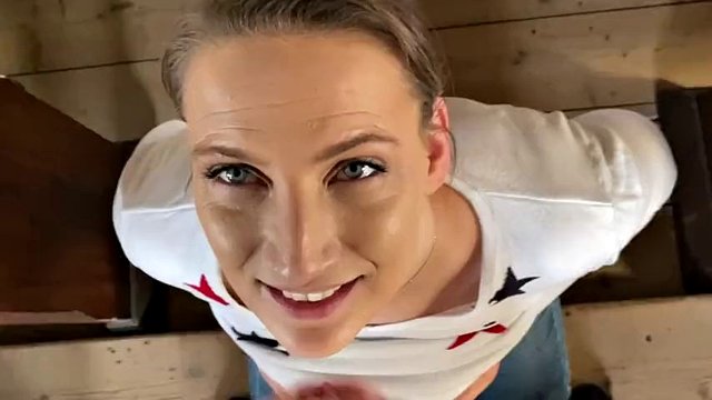 Acolyte fucks a horny blonde milf in the church! He Receives the blessed sperm!