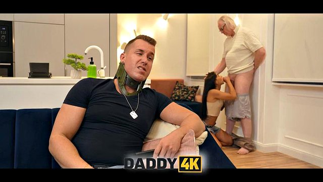 DADDY4K. بابا دیوانه الاغ و بیدمشک من شد. Black Angel: Blowjob, Cowgirl & Hardcore Porn