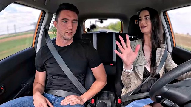 Cuntfucked driving student public banged to pass test