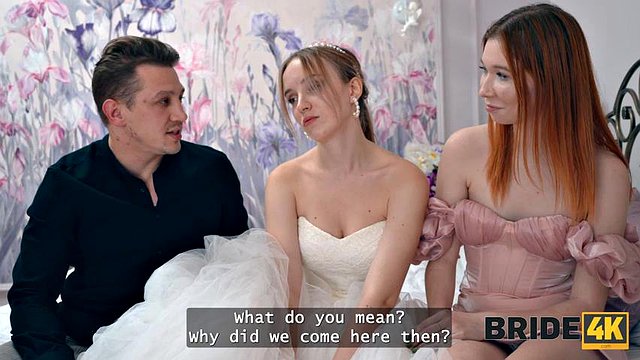 BRIDE4K. Slutty bride is cheating on the groom with 2 dicks at once ft. Moon Imp, Polly Yangs, Mia Murkovski & Willy Regal: Porn