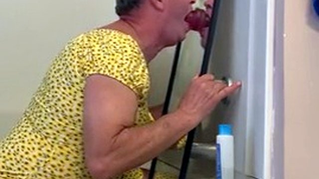 Sissy casually sucks on a dildo while dreaming about a real cock