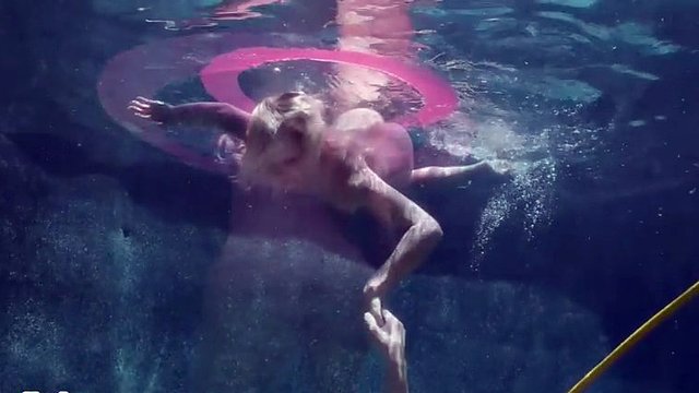 Underwater workout is always important to some exotic young couples