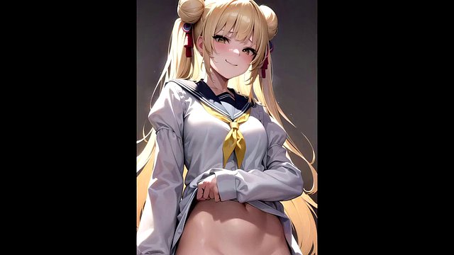 Hentai Anime Art Seduction of a shameless JK AI Generated