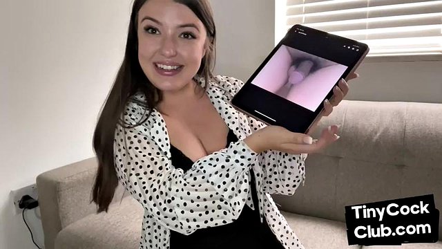 Amateur SPH femme teasing microdick