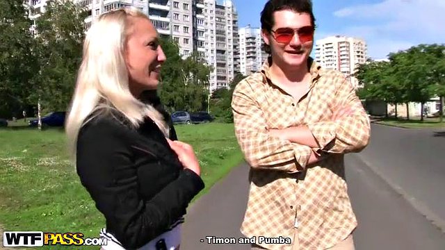 Sex on the beach with pickup blonde