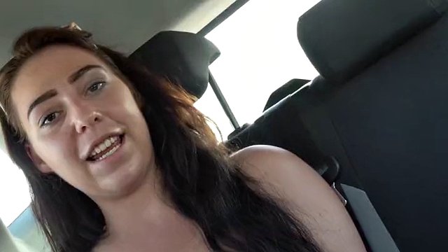 tysk speider - hengende pupper tenåring snakke med casting på ferie