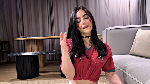Teen Iris Trades Pussy for World Cup Stickers