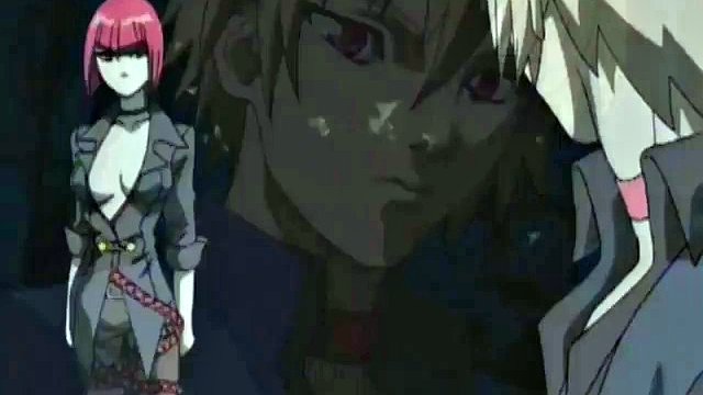 Adolescente anime chupando polla en una celda