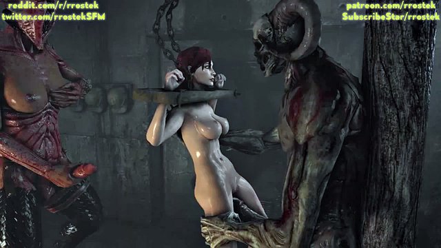 liara and female shepard fucked hardcore by monster demons 3d animation