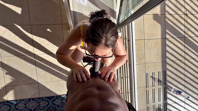 BBC Gets Sloppy Morning Blowjob