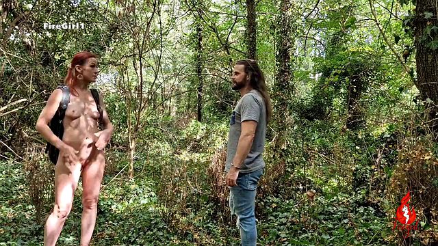 Naturist Girl's Lesbian Forest Romp