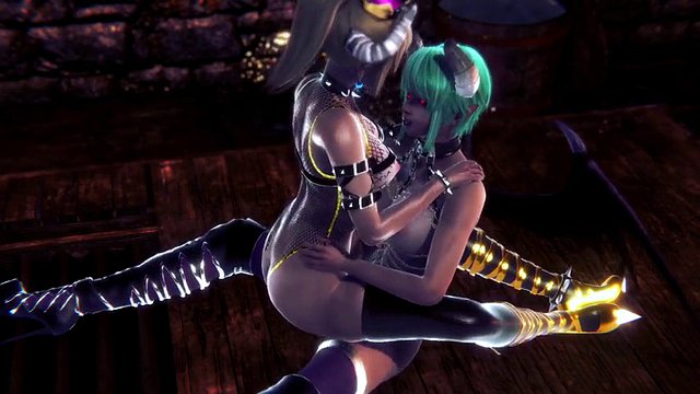 Futa Bowsette avec une succube Futa : Parodie porno 3D