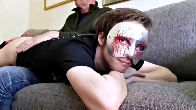 Amateur Boy gets his first caning
