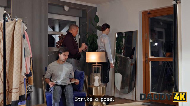 Daddy Steve Q Schools Jesie Rose in Rough Modeling and Slutty Seduction Techniques with Hardcore Blowjob