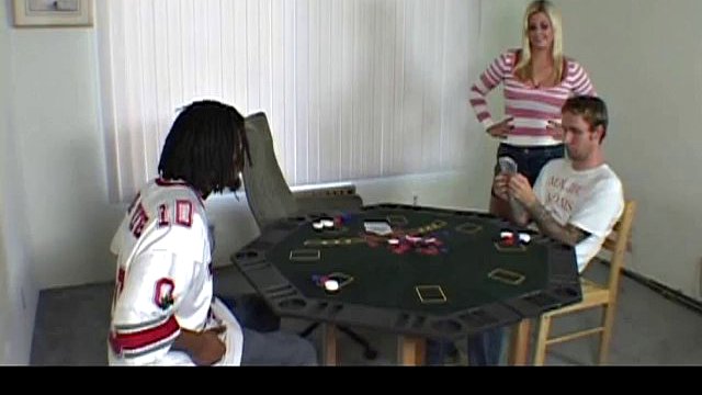 White individual loses his gf with a black guy in a card game