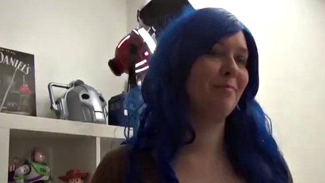 lass with big titties and a fat ass takes dick between boobs