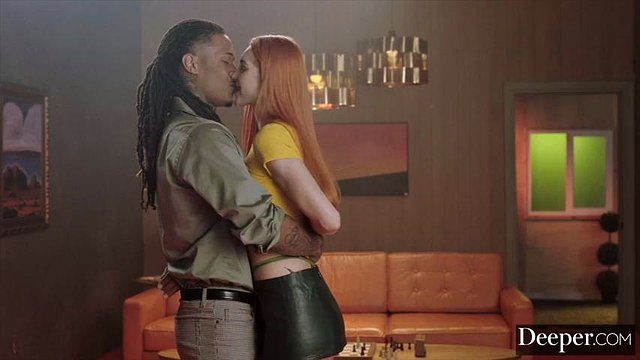 Deeper. Gorgeous Redhead Little Dragon Has intense Secret BBC Affair