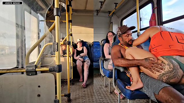 MARRIED WOMAN GIVES A KISS TO A STRANGE GUY INSIDE THE BUS AND ENDS UP HAVING SEX WITH HIM