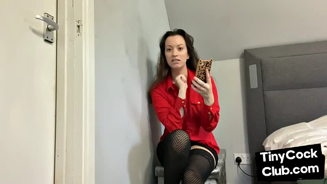 SPH solo domina humiliates pathetic cocks from her phone