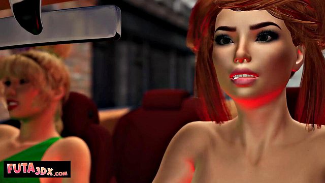Futanarica's Big-Tits Futa Babes Rough Double Penetration